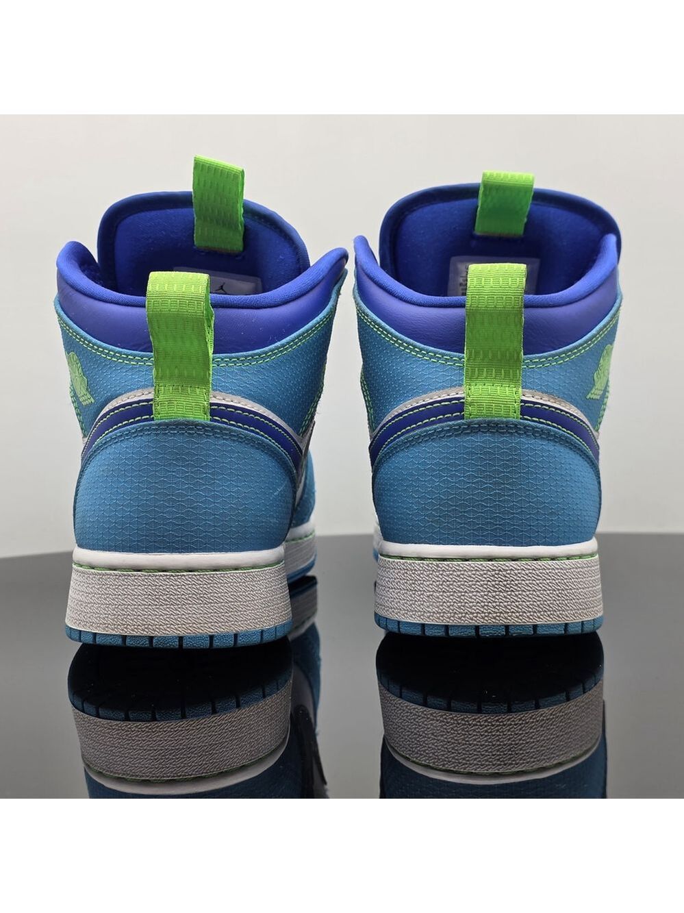 Gorp Jordan 1 Mid SE GS Sprite Blue Youth 7Y UK6 EUR40 DA8010-400 Retro - Picture 5 of 8